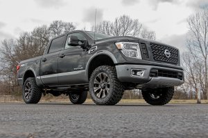 Nissan Titan Suspension Lift Kit - Front + Rear - Rough Country - 3 Inch - '04-'24